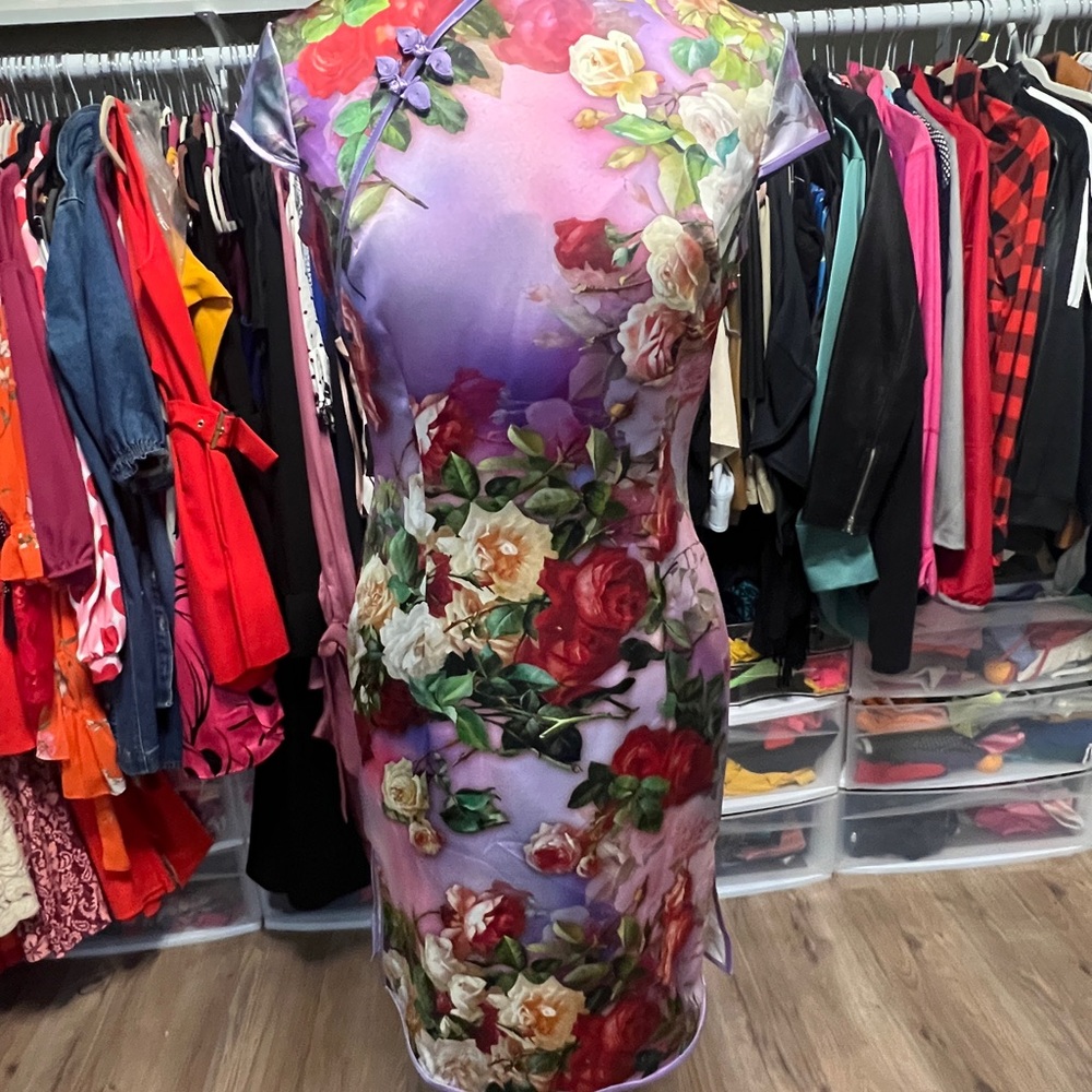 Floral Purple Dress from China